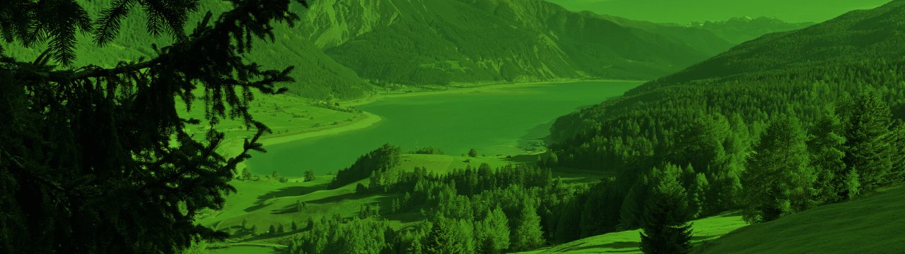 Blick auf Reschensee - kleine Strecke Blick auf Reschensee - kleine Strecke